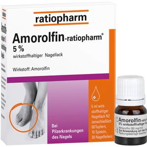 AMOROLFIN-ratiopharm 5% wirkstoffhalt.Nagellack