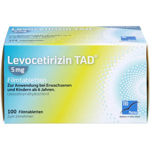 Levocetirizin Tad 5 mg Filmtabletten 100 St 100 St