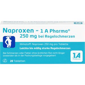 Naproxen-1A Pharma 250 mg b.Regelschmerzen Tabl. 20 St