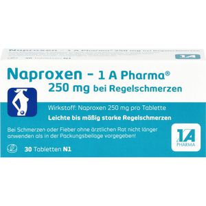 Naproxen-1A Pharma 250 mg b.Regelschmerzen Tabl. 30 St 30 St