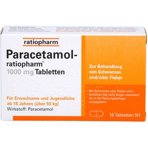 Paracetamol-ratiopharm 1.000 mg Tabletten 10 St 10 St