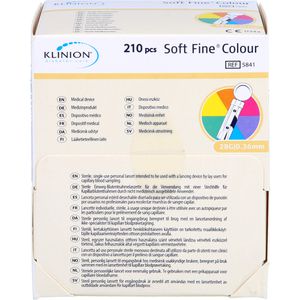 Soft Fine colour Lanzetten 28 G 0,36 mm 210 St
