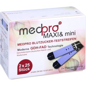 MEDPRO Maxi & mini Blutzucker-Teststreifen