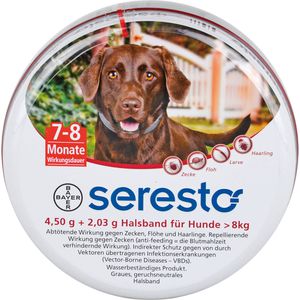 Seresto 4,50g + 2,03g Halsband für Hunde ab 8kg 1 St