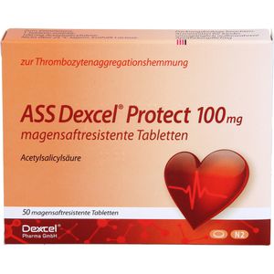 Ass Dexcel Protect 100 mg magensaftres.Tabletten 50 St