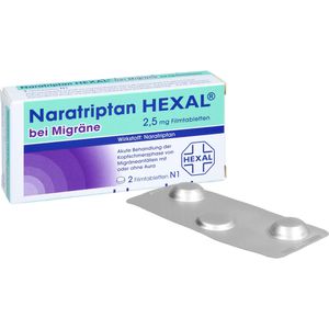 NARATRIPTAN HEXAL bei Migräne 2,5 mg Filmtabletten