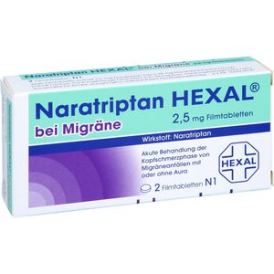 NARATRIPTAN HEXAL bei Migräne 2,5 mg Filmtabletten