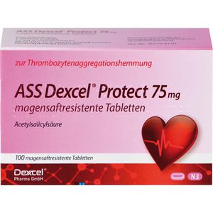 Ass Dexcel Protect 75 mg magensaftres.Tabletten 100 St