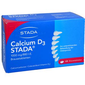 Calcium D3 Stada 1000 mg/880 I.E. Brausetabletten 120 St