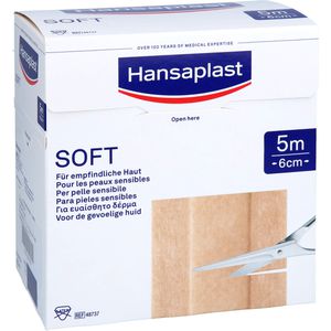 Hansaplast Soft Pflaster 6 cmx5 m Rolle 1 St