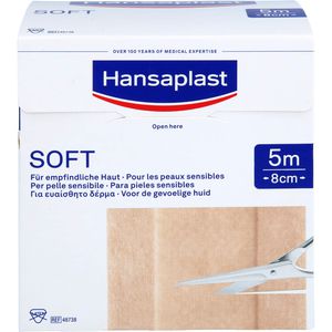Hansaplast Soft Pflaster 8 cmx5 m Rolle 1 St