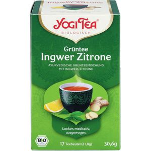 YOGI TEA Grüntee Ingwer Zitrone Bio Filterbeutel
