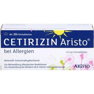 Cetirizin Aristo bei Allergien 10 mg Filmtabletten 20 St 20 St