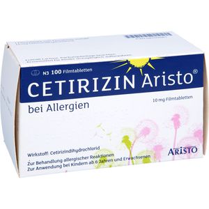 CETIRIZIN Aristo bei Allergien 10 mg Filmtabletten