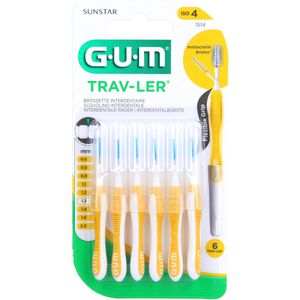 Gum Trav-Ler 1,3mm Tanne gelb Interdental+6Kappen 6 St 6 St