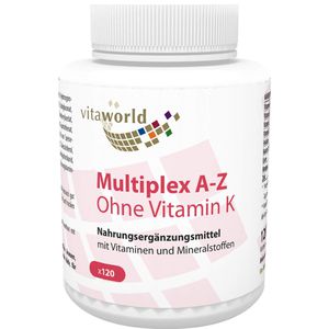 Multiplex A-Z ohne Vitamin K Kapseln 120 St