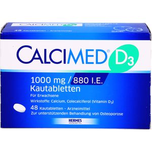 Calcimed D3 1000 mg/880 I.E. Kautabletten 48 St 48 St