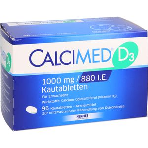 Calcimed D3 1000 mg/880 I.E. Kautabletten 96 St