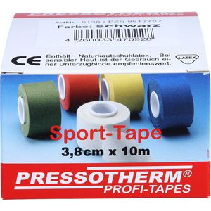PRESSOTHERM Sport-Tape 3,8 cmx10 m schwarz