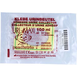 URI MAX Klebe-Urinbeutel f.Kinder steril