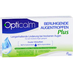 OPTICALM beruhigende Augentropfen Plus in Einzeld.