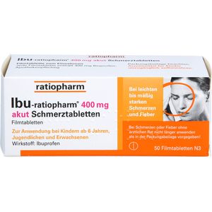 IBU RATIOPHARM 400 mg akut Schmerztbl. Filmtabl.