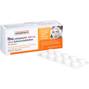 IBU RATIOPHARM 400 mg akut Schmerztbl.Filmtabl.