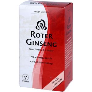 ROTER GINSENG 400 mg 8% von Terra Mundo Kapseln