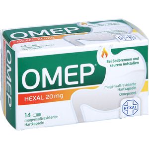 Omep Hexal 20 mg magensaftresistente Hartkapseln 14 St 14 St