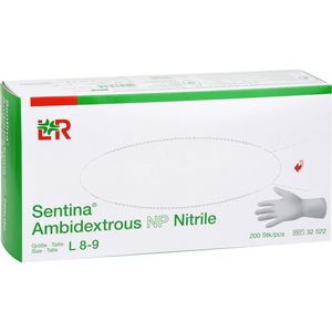 SENTINA Ambidextrous Nitrile U-Hands.unsteril Gr.L