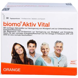 BIOMO Aktiv Vital Trinkflaschen 30-Tagesportionen