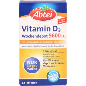 ABTEI Vitamin D3 5600 I.E. Wochendepot Tabletten