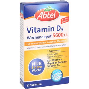 ABTEI Vitamin D3 5600 I.E. Wochendepot Tabletten