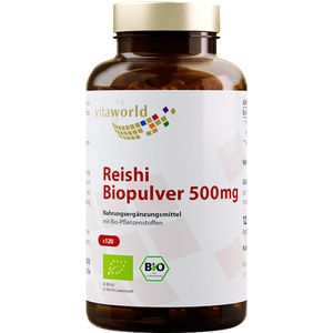 Reishi Biopulver 500 mg Kapseln 120 St
