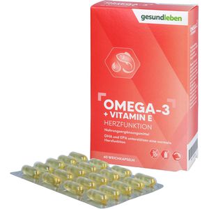 gesund leben Omega-3  1000 mg Kapseln + Vitamin E 