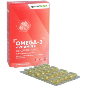 gesund leben Omega-3  1000 mg Kapseln + Vitamin E 