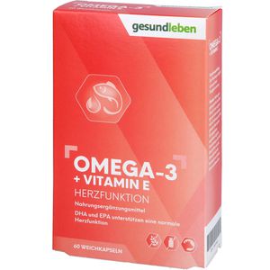 gesund leben Omega-3  1000 mg Kapseln + Vitamin E 