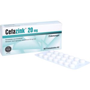 CEFAZINK 20 mg Filmtabletten