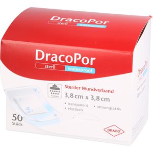 Dracopor waterproof Wundverband 3,8x3,8 cm steril 50 St 50 St