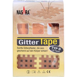 NASARA Gitter Tape Type B 28x36 mm 20x6 Pflaster