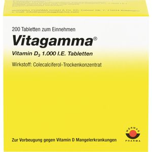 Vitagamma Vitamin D3 1.000 I.E. Tabletten 200 St 200 St