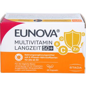 Eunova Langzeit 50+ Kapseln 60 St STADA Consumer Health Deutschland GmbH Nahrungsergänzungsmittel Vitamine Mineralstoffe Spurenelemente