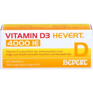 Vitamin D3 Hevert 4.000 I.E. Tabletten 30 St 30 St
