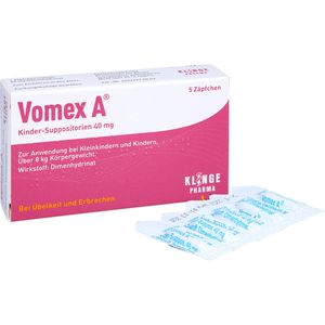 VOMEX A Kinder-Suppositorien 40 mg