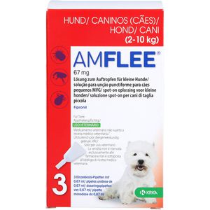 AMFLEE 67 mg Spot-on Lsg.f.kleine Hunde 2-10kg