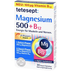 TETESEPT Magnesium 500+B12 Depot Tabletten