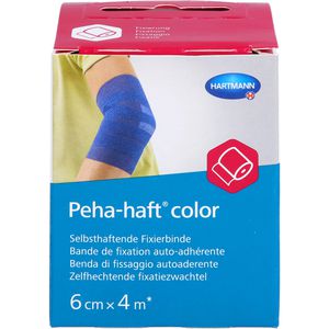 PEHA-HAFT Color Fixierbinde latexf.6 cmx4 m blau
