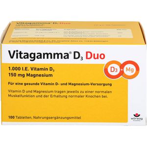 Vitagamma D3 Duo 1.000 I.E Vit.D3 150mg Magnes.Nem 100 St 100 St