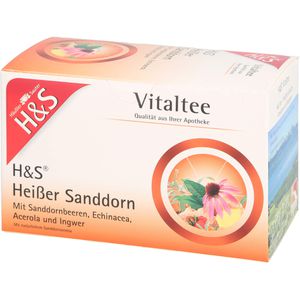 H&S heißer Sanddorn Vitaltee Filterbeutel