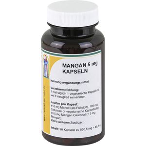 Mangan 5 mg Gluconat Kapseln 90 St